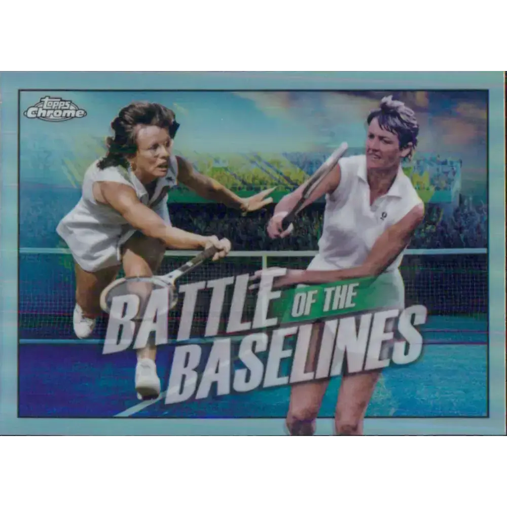 2021 Topps Chrome Battle of the Baselines Refractor #BB-4 Billie Jean King/Margaret Smith Court NM-MT Tennis Card