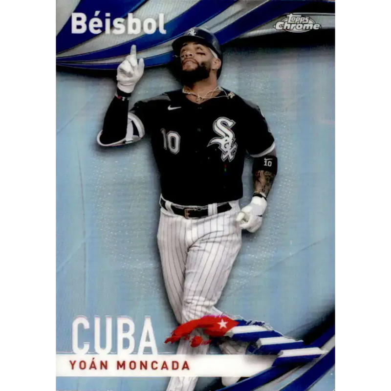 2021 Topps Chrome Beisbol Refractor #B-11 Yoan Moncada NM-MT Chicago White Sox Baseball Card - Baseball Card Single