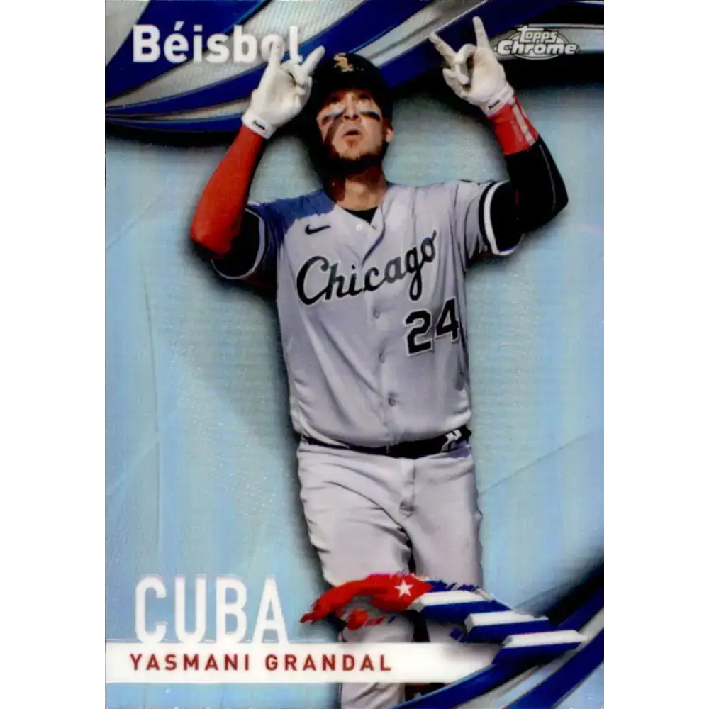 2021 Topps Chrome Beisbol Refractor #B-15 Yasmani Grandal NM-MT Chicago White Sox Baseball Card - Baseball Card Single