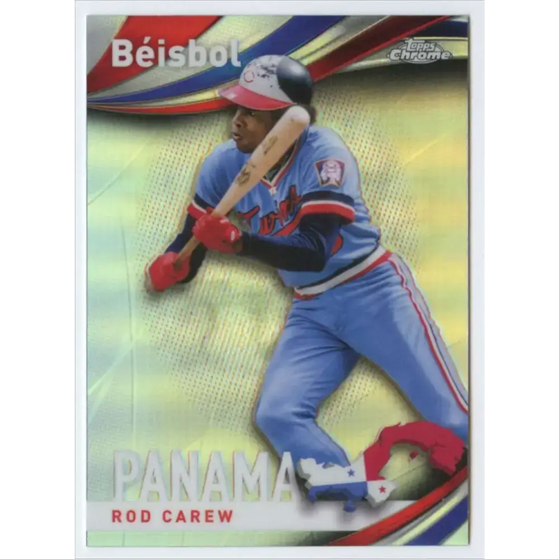 2021 Topps Chrome Beisbol Refractor #B-5 Rod Carew NM-MT Minnesota Twins Baseball Card - Baseball Card Single