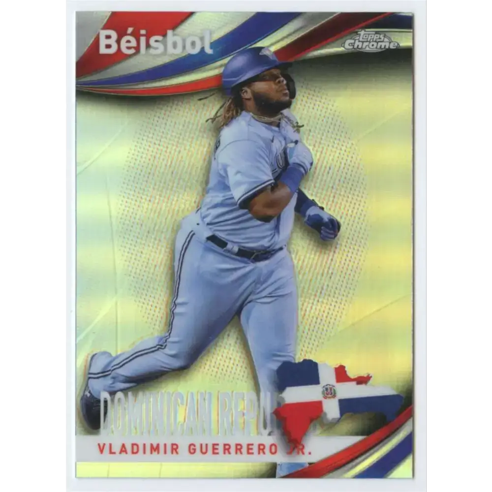 2021 Topps Chrome Beisbol Refractor #B-6 Vladimir Guerrero Jr. NM-MT Toronto Blue Jays Baseball Card - Baseball Card