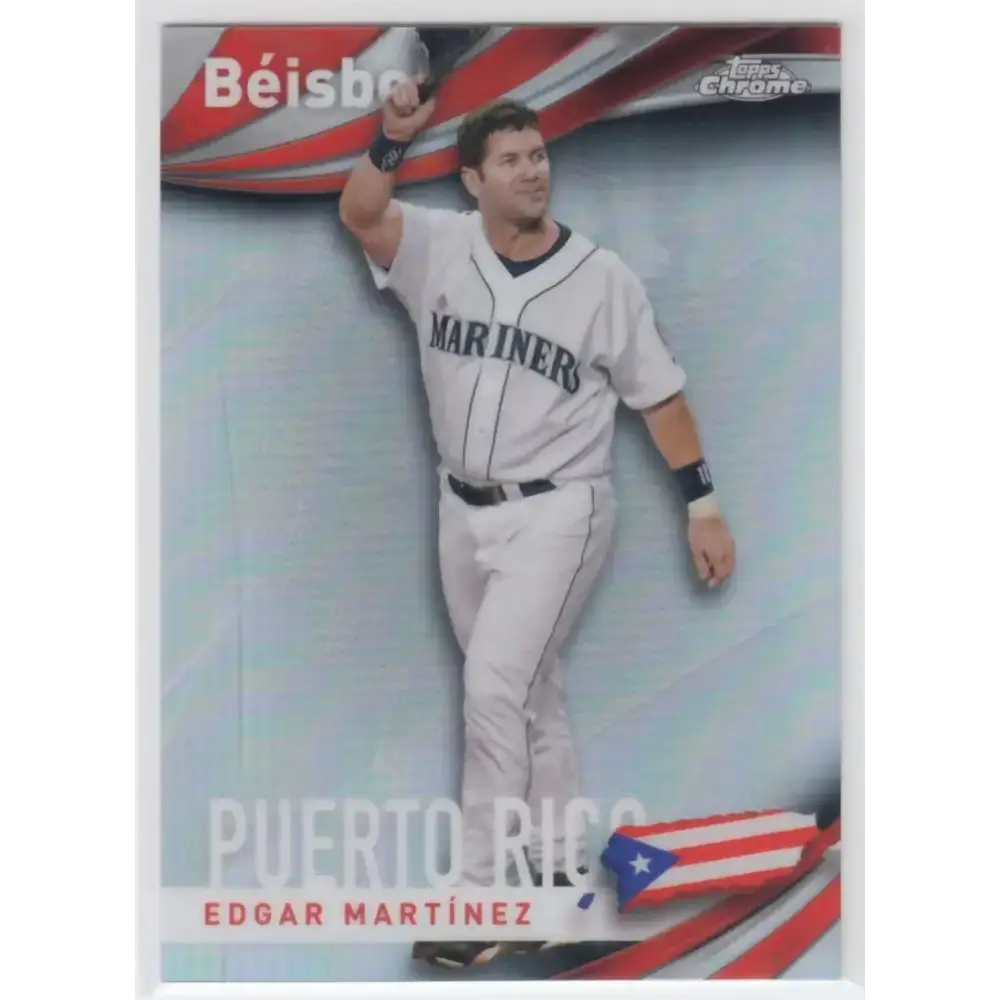 2021 Topps Chrome Beisbol Refractor #B-8 Edgar Martinez NM-MT Seattle Mariners Baseball Card - Baseball Card Single