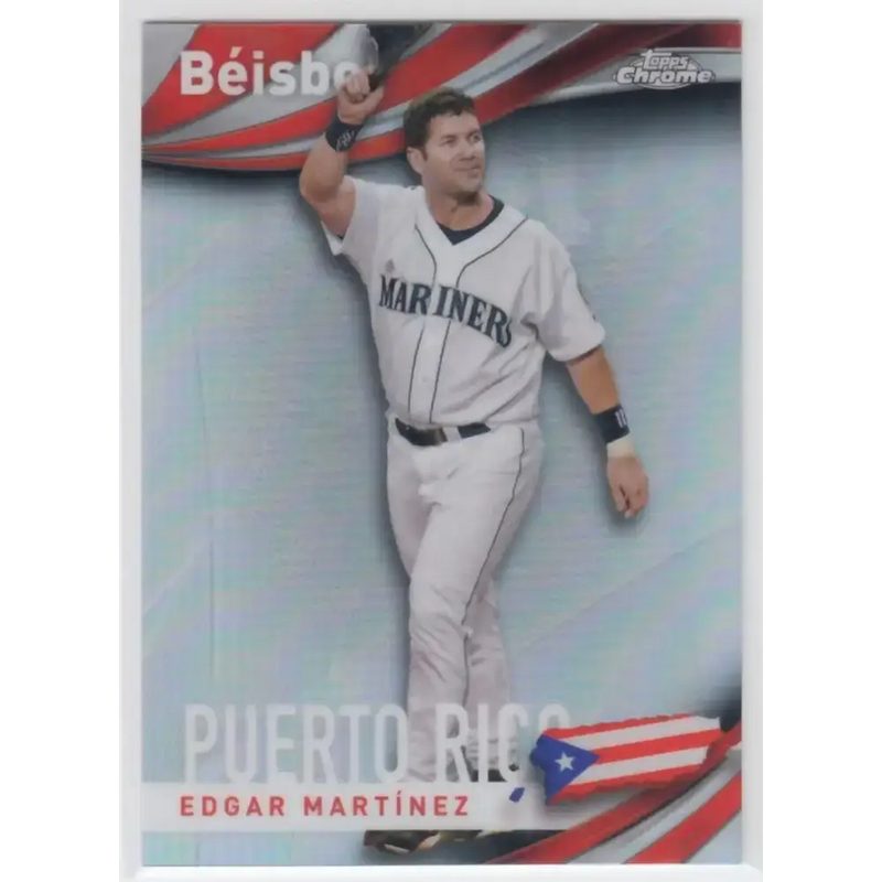 2021 Topps Chrome Beisbol Refractor #B-8 Edgar Martinez NM-MT Seattle Mariners Baseball Card - Baseball Card Single