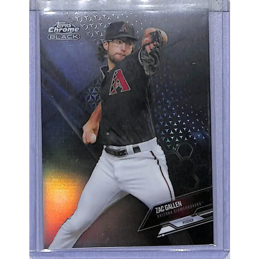 2021 Topps Chrome Black #19 Zac Gallen NM-MT 145/199 Arizona Diamondbacks - Baseball Card Single