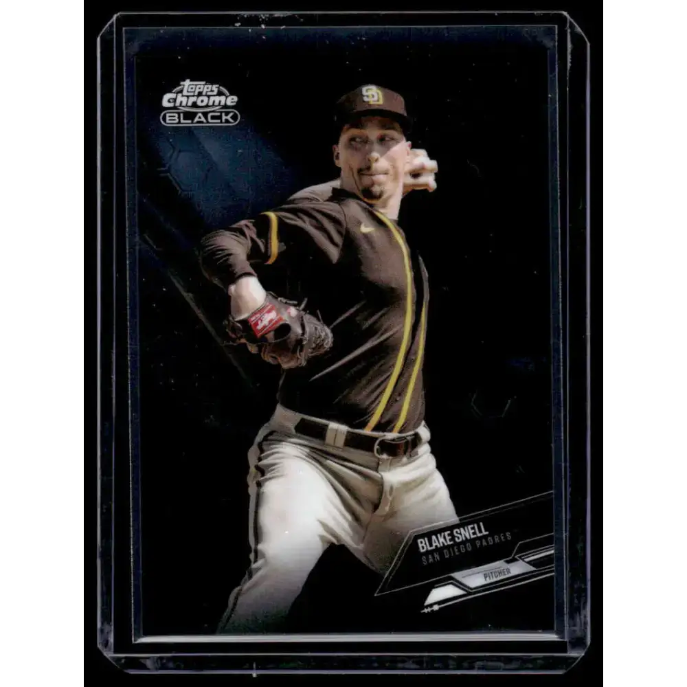 2021 Topps Chrome Black #27 Blake Snell NM/MT San Diego Padres Baseball Card - Baseball Card Single