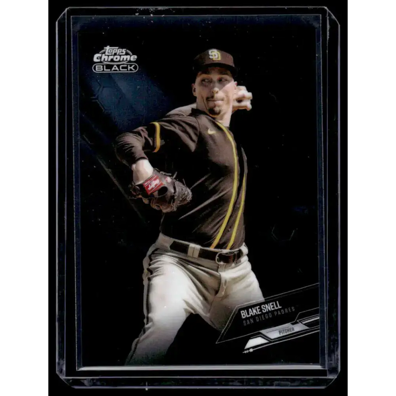 2021 Topps Chrome Black #27 Blake Snell NM/MT San Diego Padres Baseball Card - Baseball Card Single