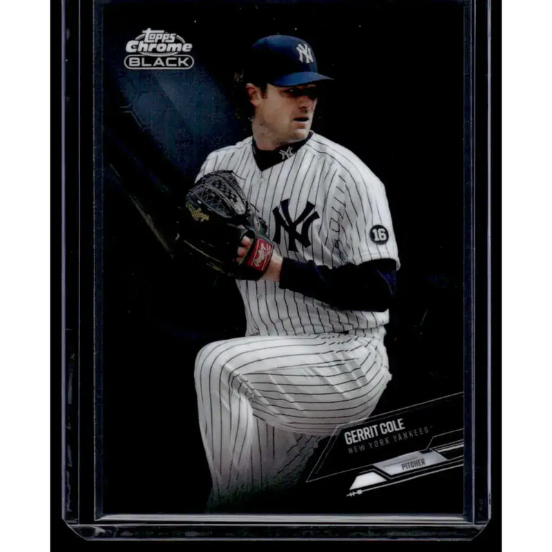 2021 Topps Chrome Black #3 Gerrit Cole NM/MT New York Yankees Baseball Card - Baseball Card Single