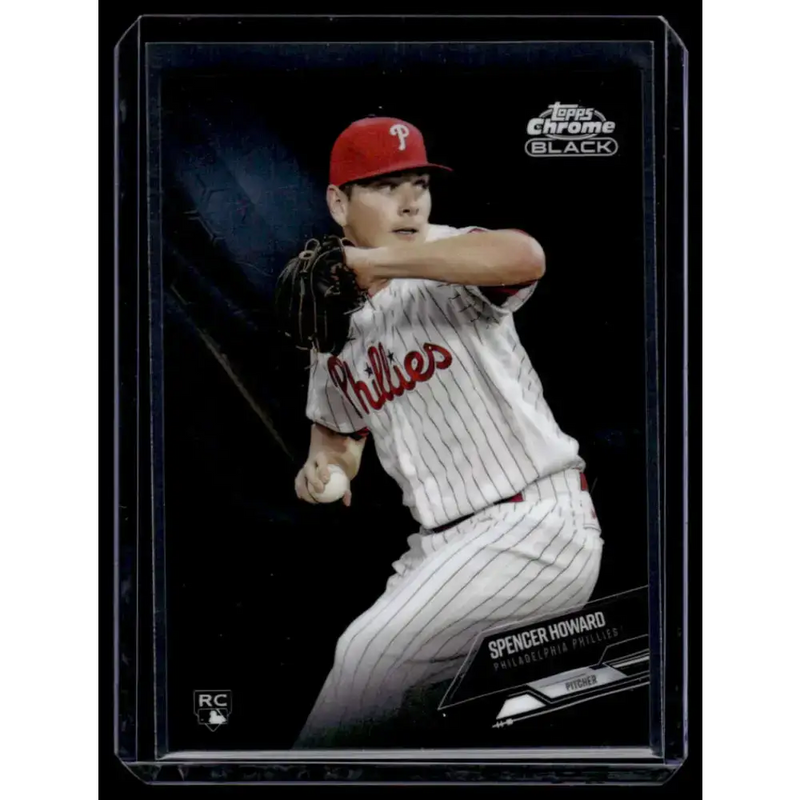 2021 Topps Chrome Black #50 Spencer Howard NM/MT Philadelphia Phillies Baseball Card - Baseball Card Single