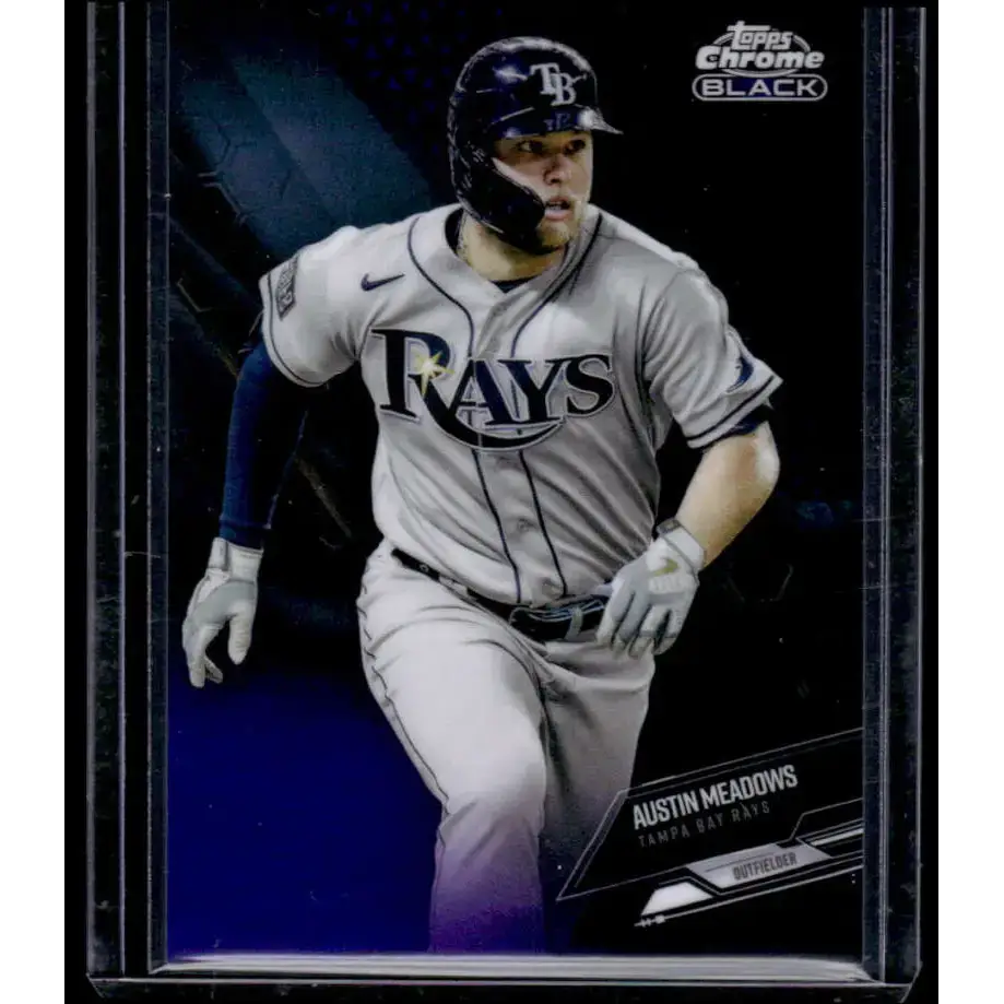 2021 Topps Chrome Black #98 38/150 Austin Meadows NM/MT Tampa Bay Rays Baseball Card - Baseball Card Single