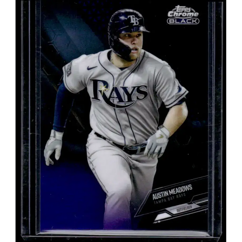 2021 Topps Chrome Black #98 38/150 Austin Meadows NM/MT Tampa Bay Rays Baseball Card - Baseball Card Single