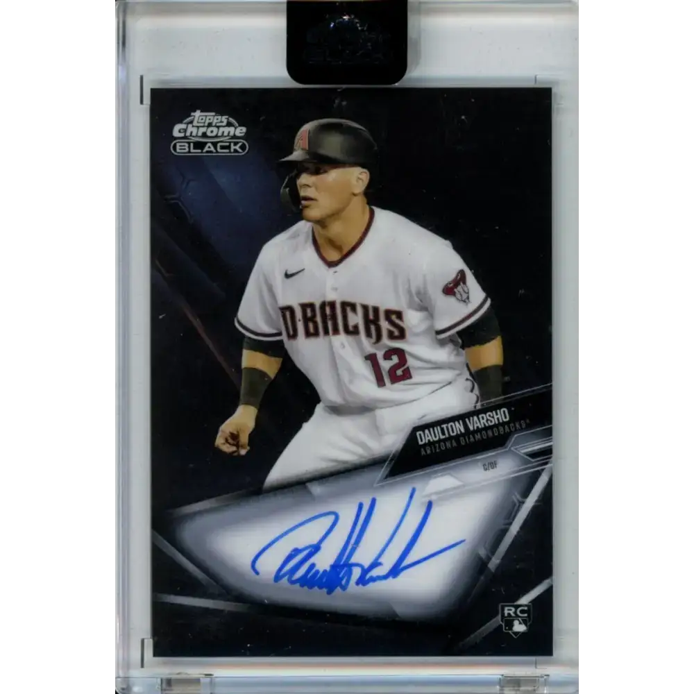 2021 Topps Chrome Black Autographs #CBA-DV Daulton Varsho NM-MT Auto Arizona Diamondbacks Baseball Card - Baseball Card