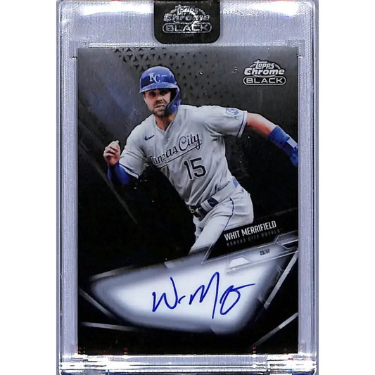 2021 Topps Chrome Black Autographs #CBA-WM Whit Merrifield NM-MT Auto Kansas City Royals - Baseball Card Single