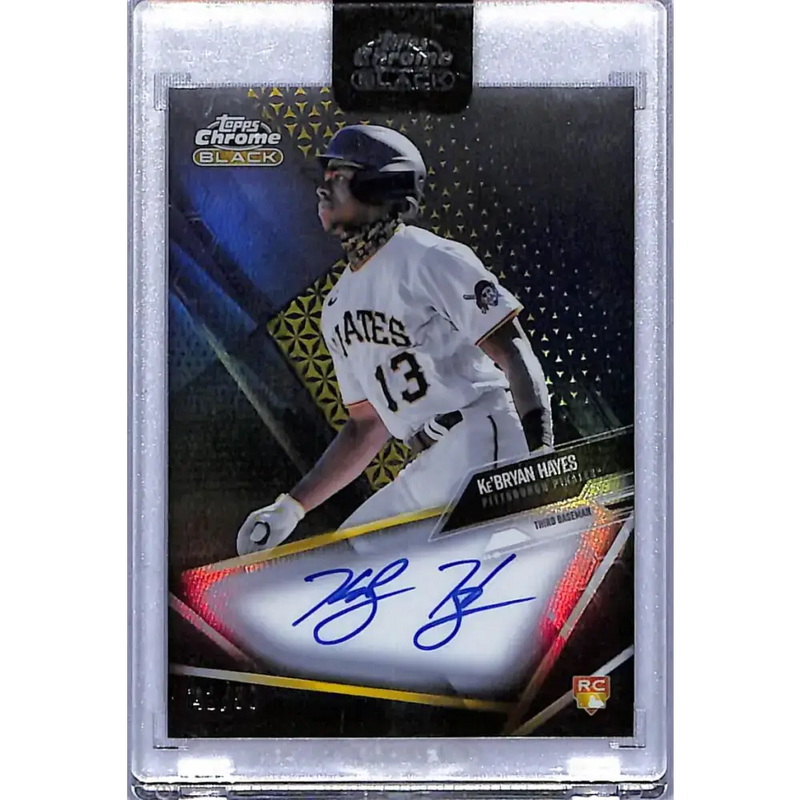 2021 Topps Chrome Black Autographs Refractor Gold #CBA-KHA Ke’Bryan Hayes NM-MT Auto 41/50 - Baseball Card Single