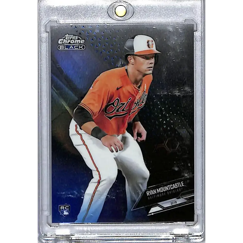 2021 Topps Chrome Black Refractor Blue #2 Ryan Mountcastle NM-MT RC Rookie 69/75 Baltimore Orioles Baseball Card