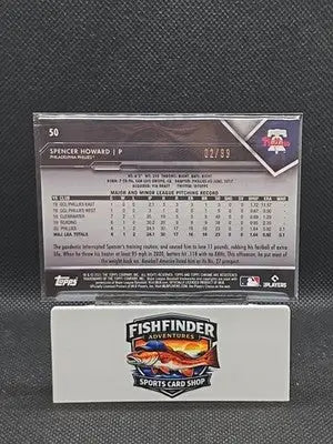 2021 Topps Chrome Black - Spencer Howard #50 Green Refractor /99 (RC) - Baseball Card Single