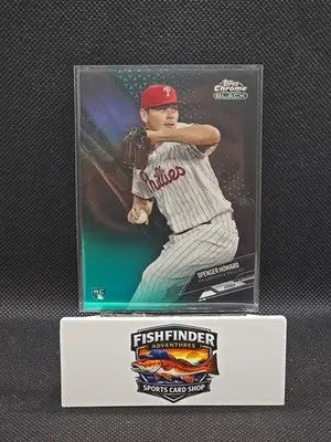 2021 Topps Chrome Black - Spencer Howard #50 Green Refractor /99 (RC) - Baseball Card Single