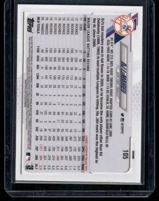 2021 Topps Chrome DJ LeMahieu #105 Baseball - Baseball Card Single