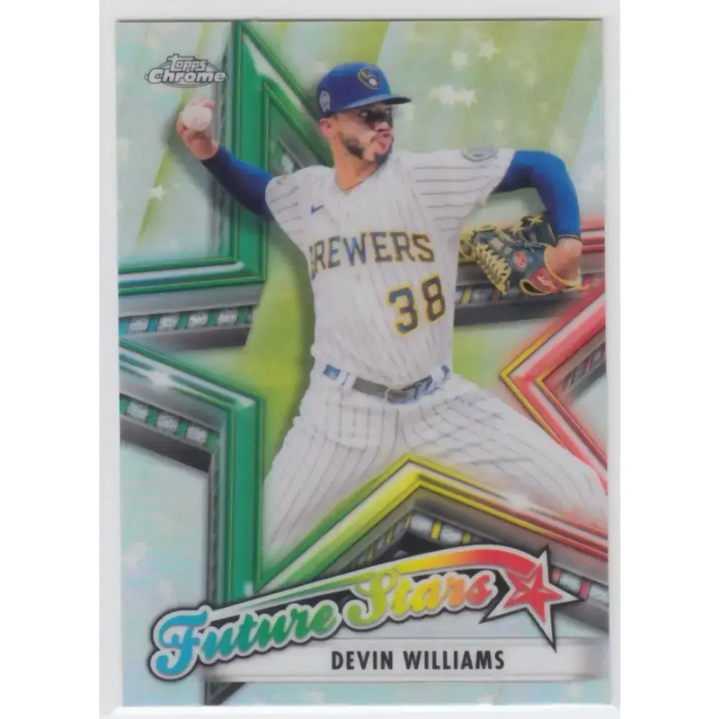 2021 Topps Chrome Future Stars Refractor #FS-10 Devin Williams NM-MT Milwaukee Brewers Baseball Card - Baseball Card