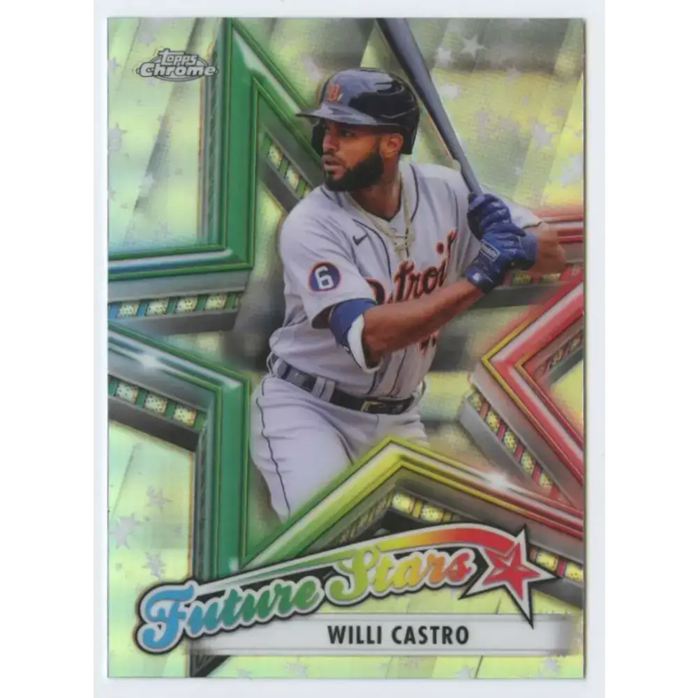 2021 Topps Chrome Future Stars Refractor #FS-13 Willi Castro NM-MT Detroit Tigers Baseball Card - Baseball Card Single