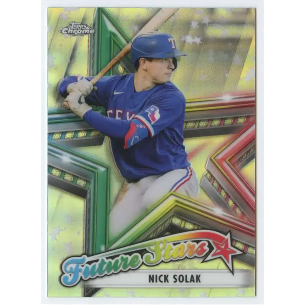 2021 Topps Chrome Future Stars Refractor #FS-15 Nick Solak NM-MT Texas Rangers Baseball Card - Baseball Card Single