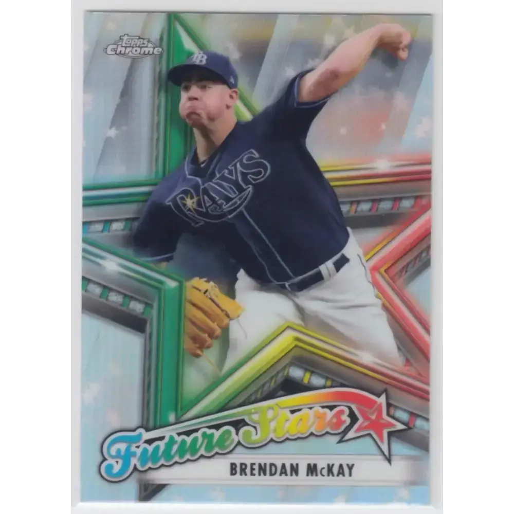2021 Topps Chrome Future Stars Refractor #FS-17 Brendan McKay NM-MT Tampa Bay Rays Baseball Card - Baseball Card Single