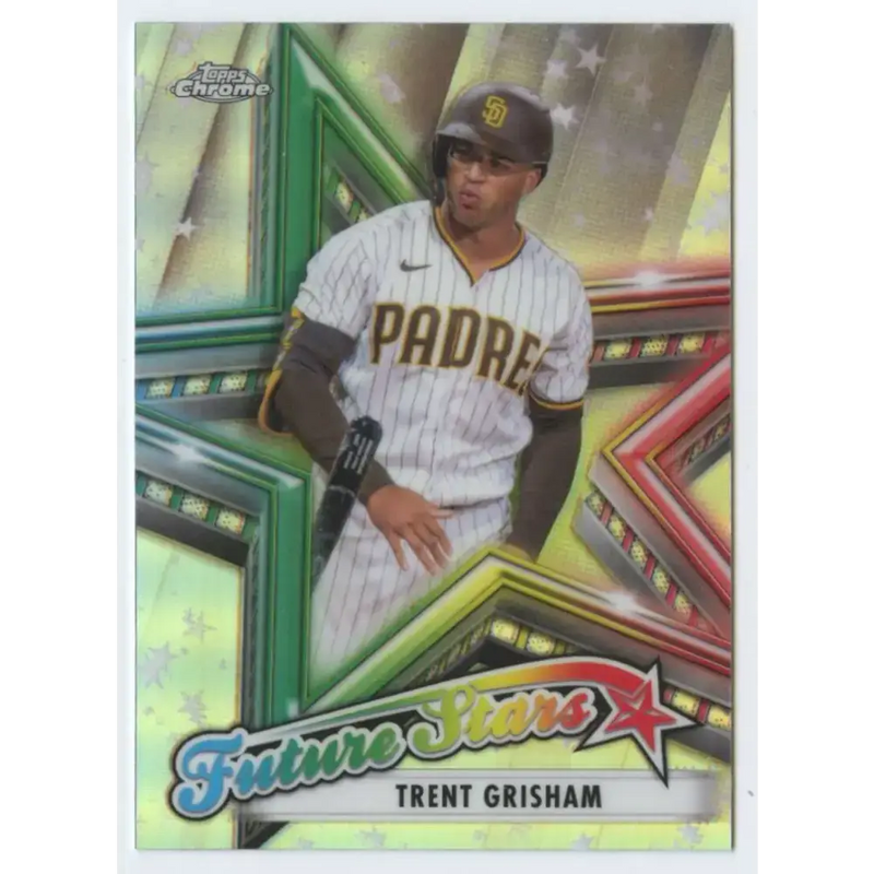 2021 Topps Chrome Future Stars Refractor #FS-4 Trent Grisham NM-MT San Diego Padres Baseball Card - Baseball Card Single