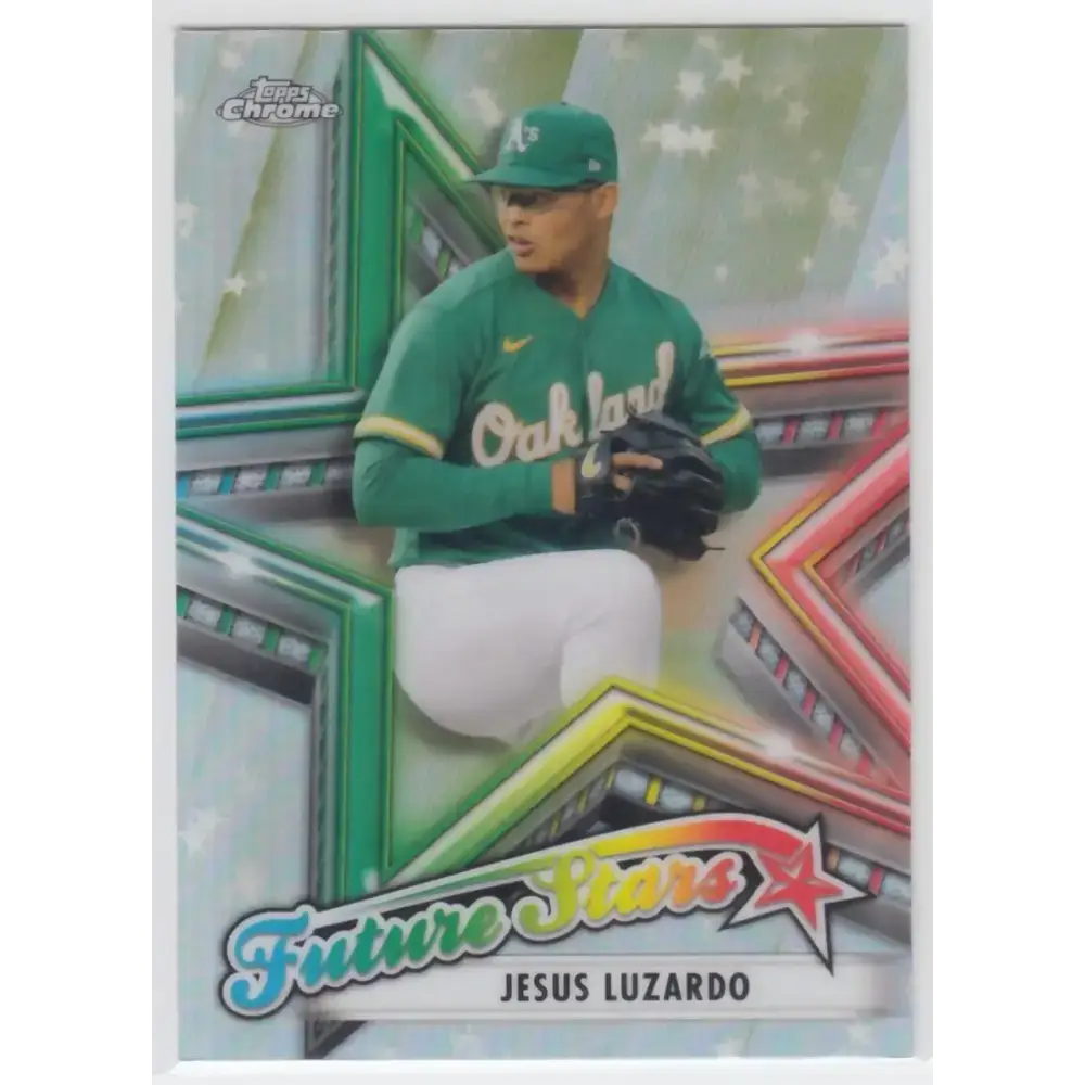 2021 Topps Chrome Future Stars Refractor #FS-5 Jesus Luzardo NM-MT Oakland Athletics Baseball Card - Baseball Card