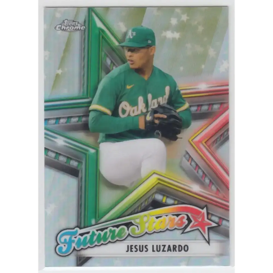 2021 Topps Chrome Future Stars Refractor #FS-5 Jesus Luzardo NM-MT Oakland Athletics Baseball Card - Baseball Card