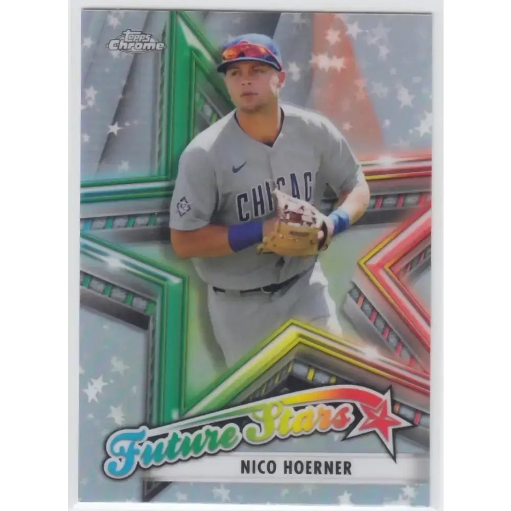 2021 Topps Chrome Future Stars Refractor #FS-7 Nico Hoerner NM-MT Chicago Cubs Baseball Card - Baseball Card Single