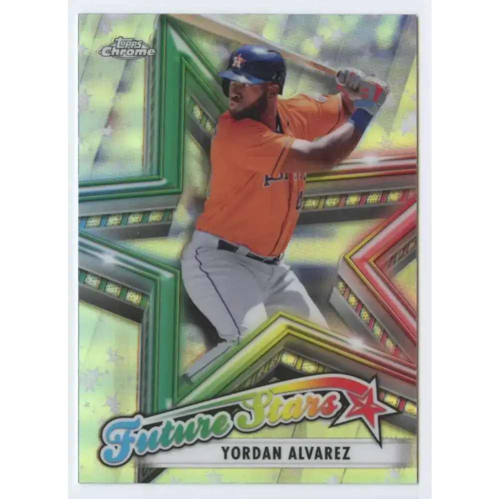2021 Topps Chrome Future Stars Refractor #FS-8 Yordan Alvarez NM-MT Houston Astros Baseball Card - Baseball Card Single