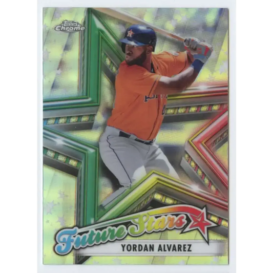 2021 Topps Chrome Future Stars Refractor #FS-8 Yordan Alvarez NM-MT Houston Astros Baseball Card - Baseball Card Single