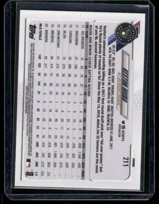 2021 Topps Chrome Keston Hiura #211 Sepia Refractor Baseball - Baseball Card Single