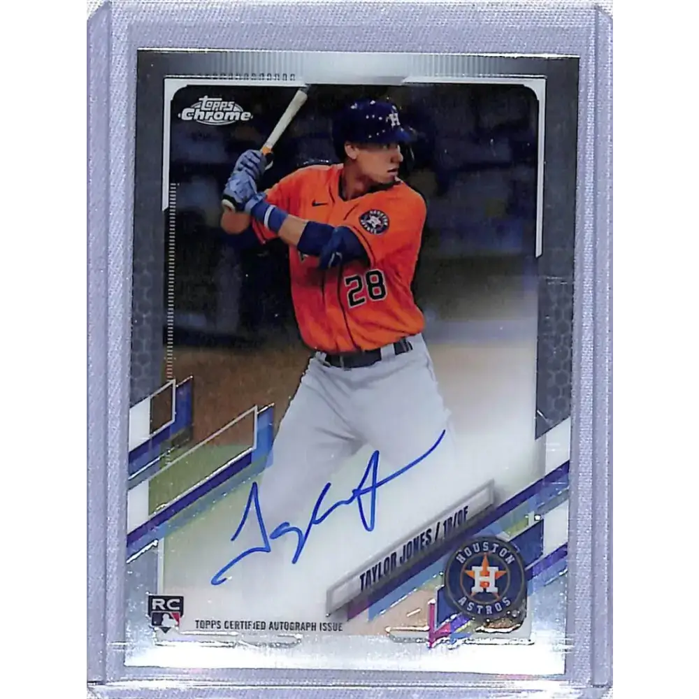 2021 Topps Chrome Lite Rookie Autographs #RA-TJ Taylor Jones NM-MT RC Rookie Auto Houston Astros Baseball Card