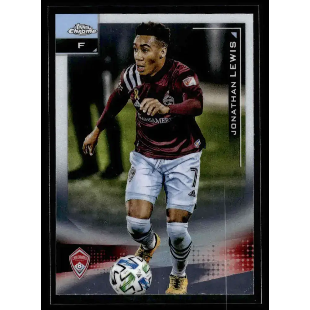 2021 Topps Chrome MLS #128 Jonathan Lewis NM-MT Colorado Rapids Soccer Card - Soccer Card Single