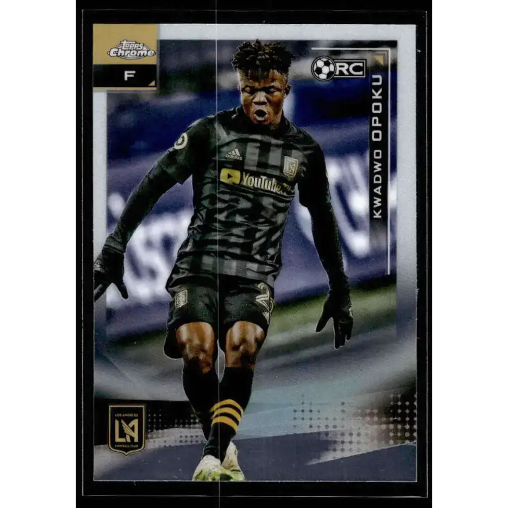 2021 Topps Chrome MLS #160 Kwadwo Opoku NM-MT LAFC RC Soccer Card - Soccer Card Single