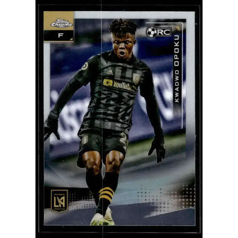 2021 Topps Chrome MLS #160 Kwadwo Opoku NM-MT LAFC RC Soccer Card - Soccer Card Single