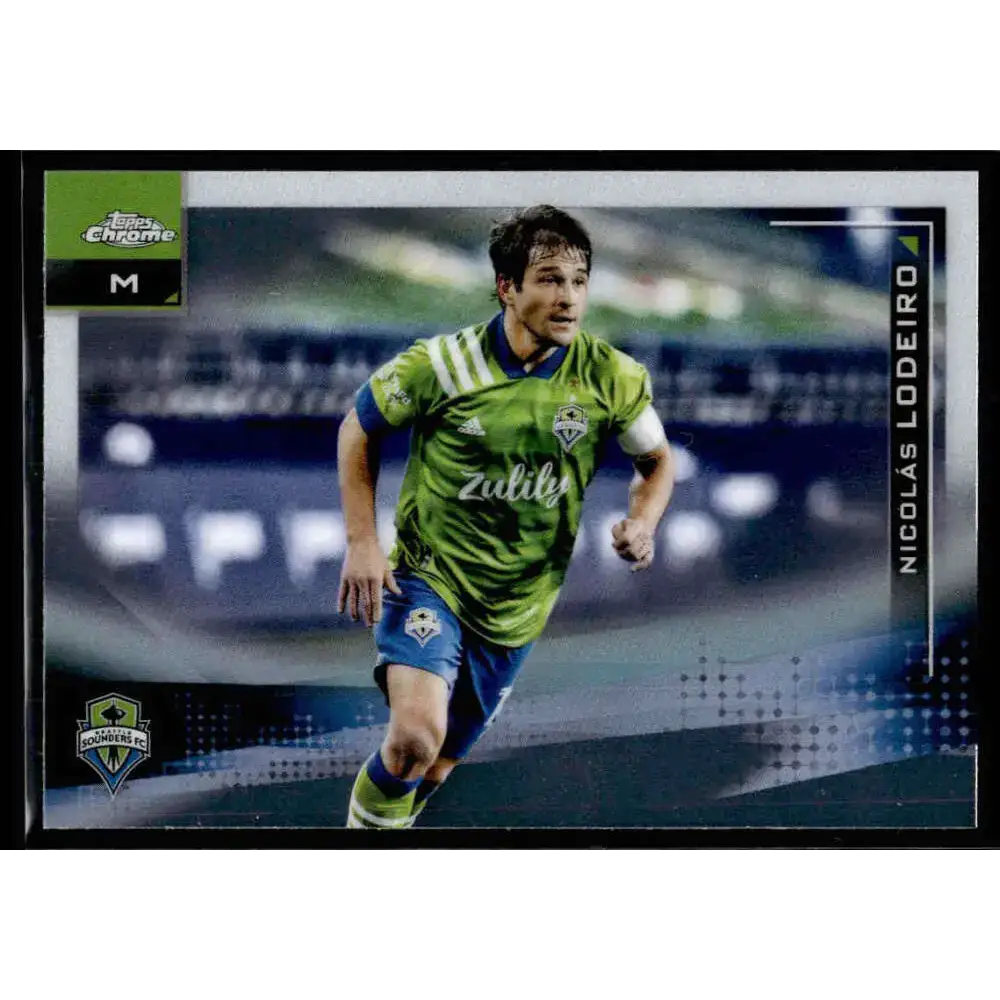 2021 Topps Chrome MLS #70 Nicolas Lodeiro NM-MT Seattle Sounders FC Soccer Card - Soccer Card Single