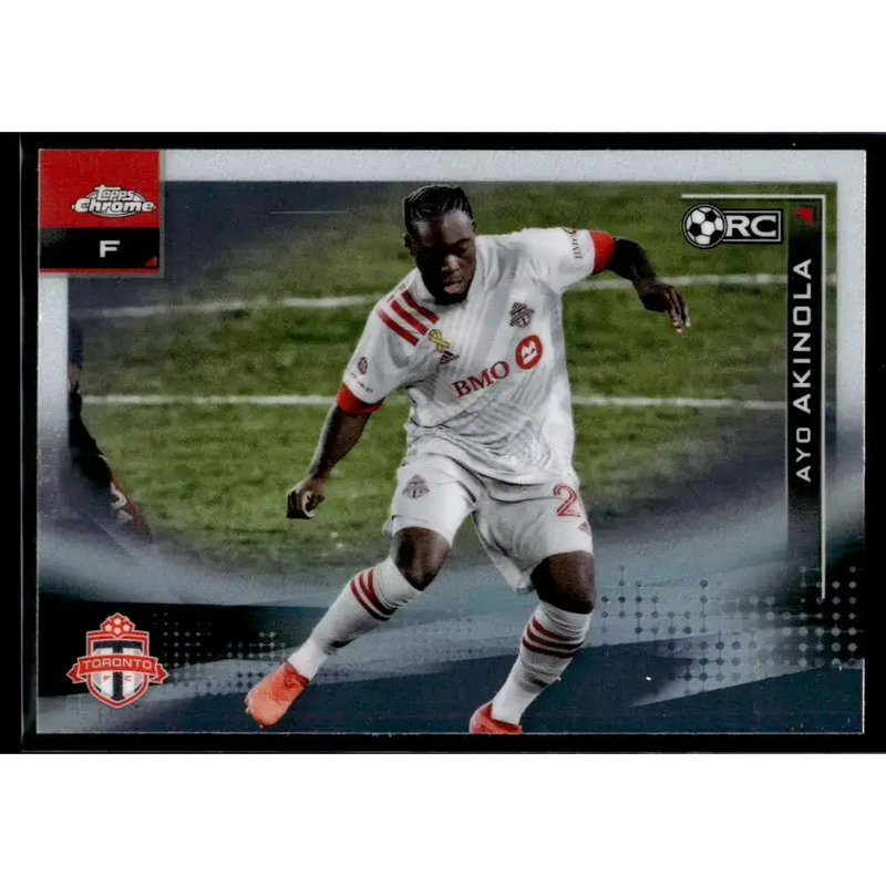 2021 Topps Chrome MLS #74 Ayo Akinola NM-MT Toronto FC RC Soccer Card - Soccer Card Single