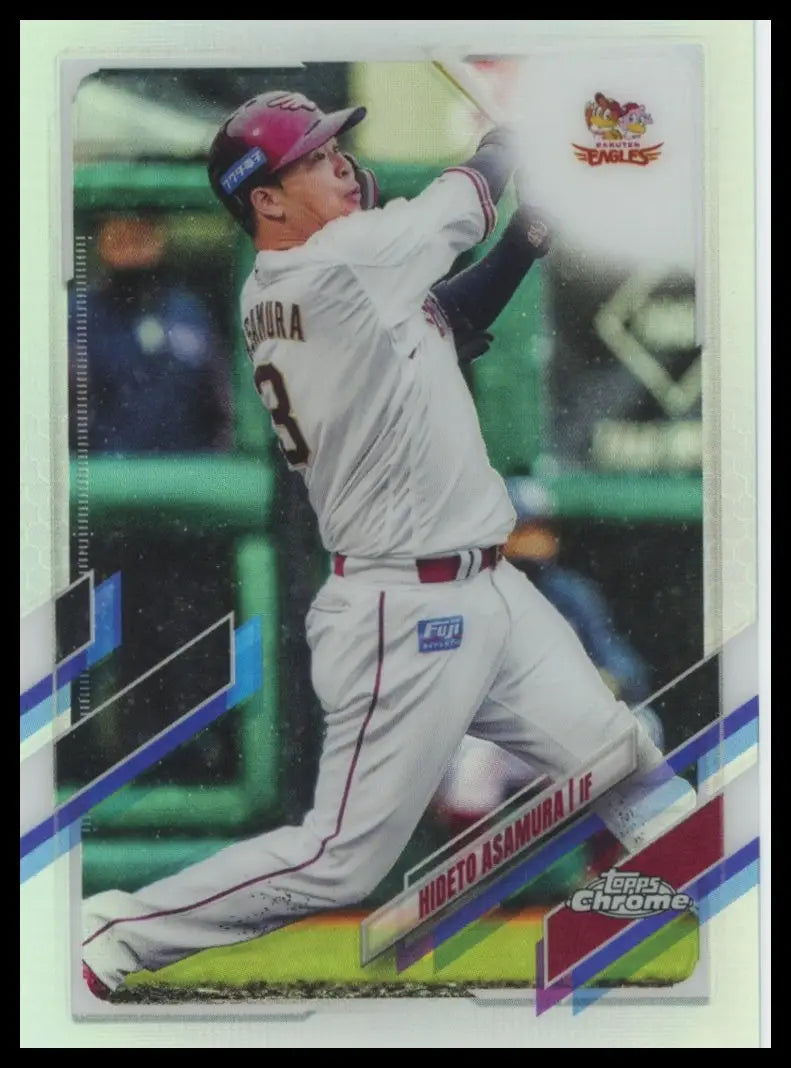 2021 Topps Chrome NPB - Refractors Hideto Asamura 188 Rakuten Golden Eagles NM - Baseball Card Single