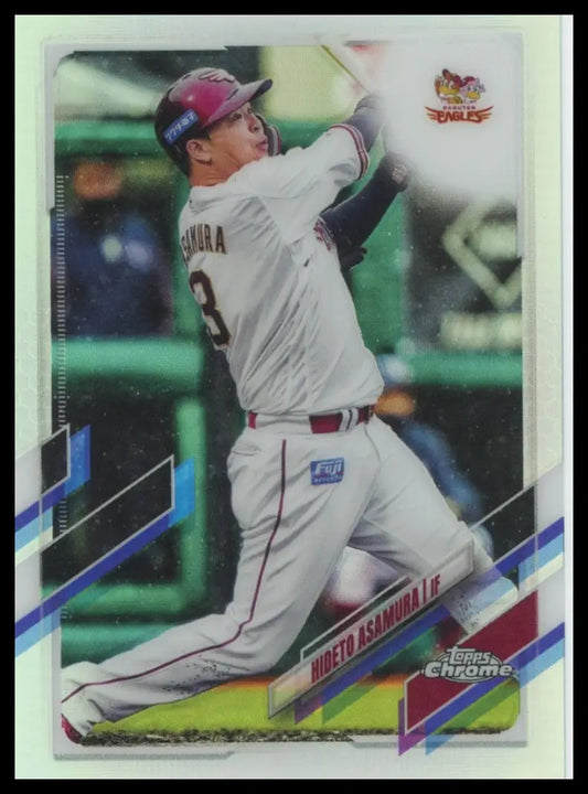 2021 Topps Chrome NPB - Refractors Hideto Asamura 188 Rakuten Golden Eagles NM - Baseball Card Single