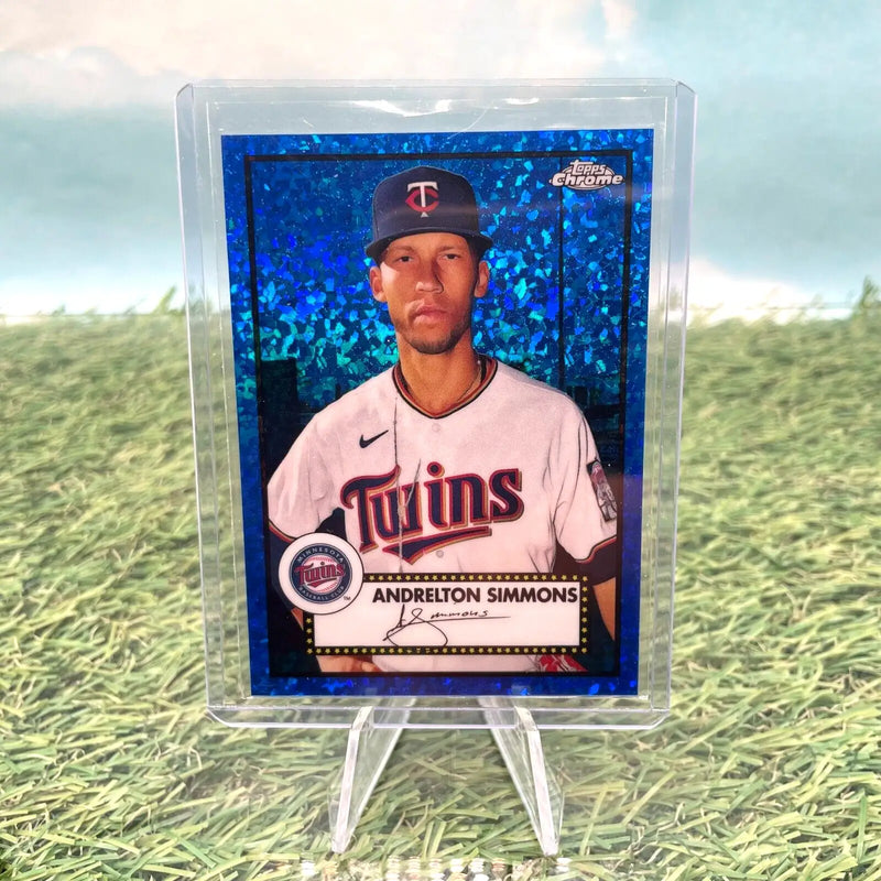 Andrelton Simmons baseball card from 2021 Topps Chrome Platinum Mini Diamond Refractor /199