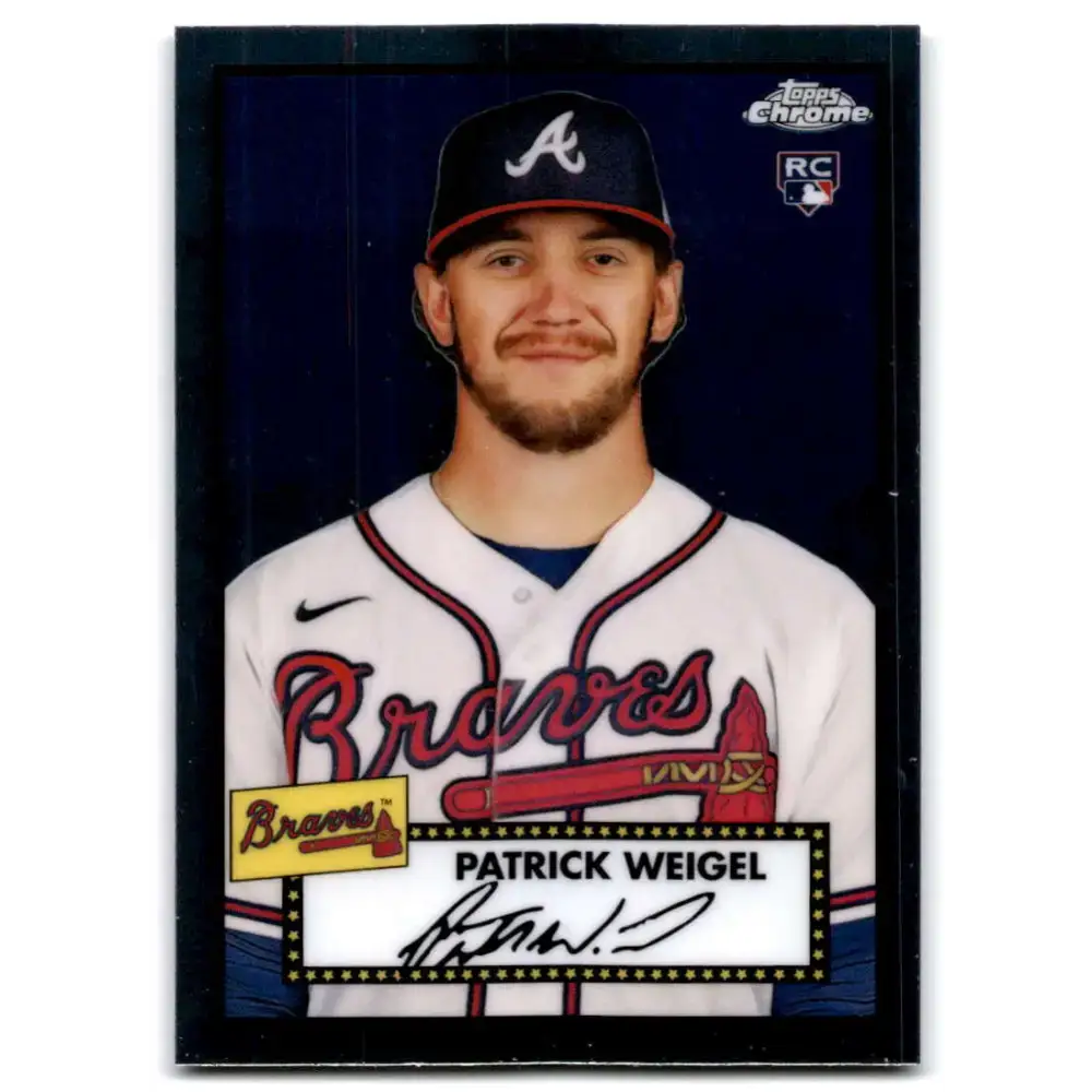 2021 Topps Chrome Platinum Anniversary #105 Patrick Weigel NM-MT RC Rookie Atlanta Braves Baseball Card - Baseball Card