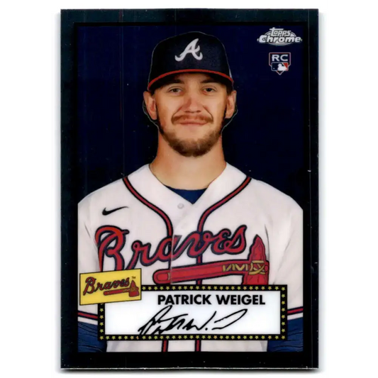 2021 Topps Chrome Platinum Anniversary #105 Patrick Weigel NM-MT RC Rookie Atlanta Braves Baseball Card - Baseball Card
