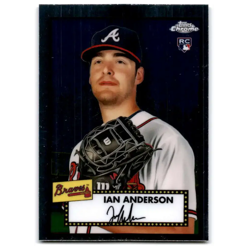 2021 Topps Chrome Platinum Anniversary #11 Ian Anderson NM-MT RC Rookie Atlanta Braves Baseball Card - Baseball Card