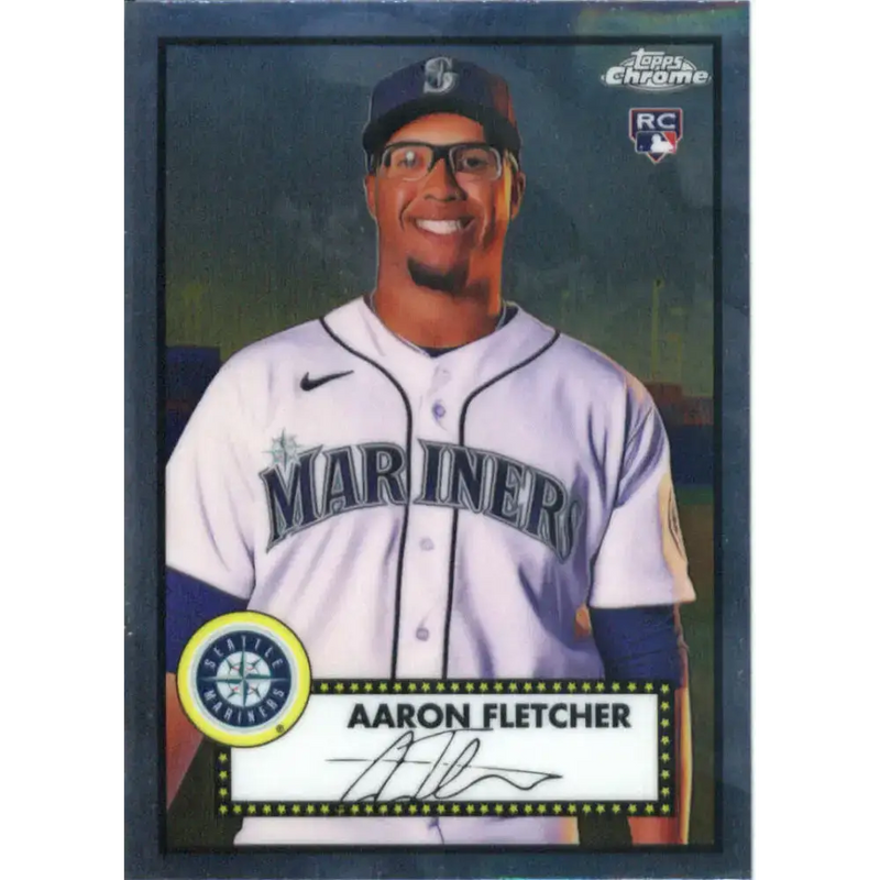 2021 Topps Chrome Platinum Anniversary #112 Aaron Fletcher NM-MT RC Rookie Seattle Mariners Baseball Card - Baseball