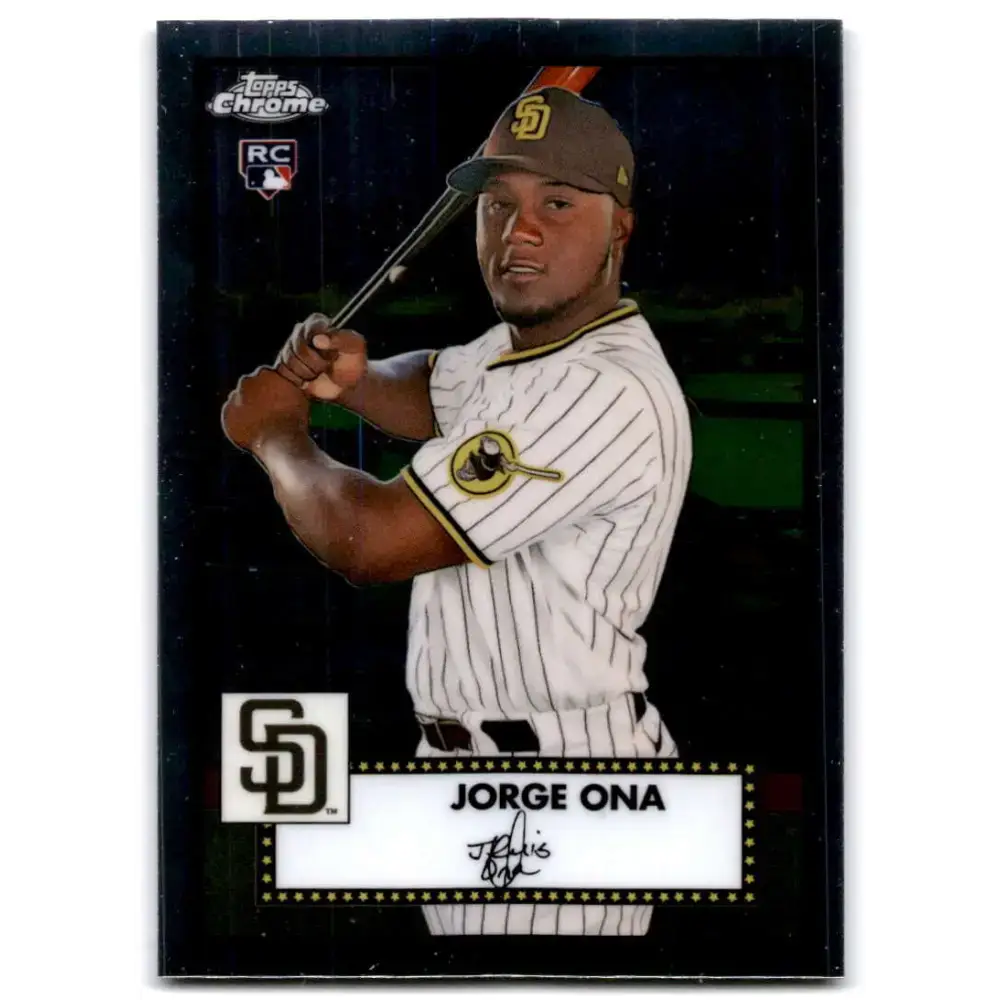 2021 Topps Chrome Platinum Anniversary #113 Jorge Ona NM-MT RC Rookie San Diego Padres Baseball Card - Baseball Card