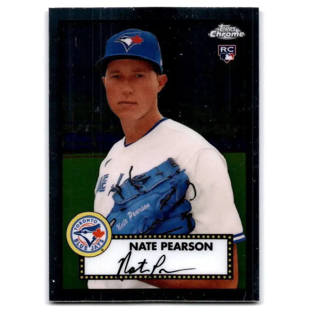 2021 Topps Chrome Platinum Anniversary #12 Nate Pearson NM-MT RC Rookie Toronto Blue Jays Baseball Card - Baseball Card