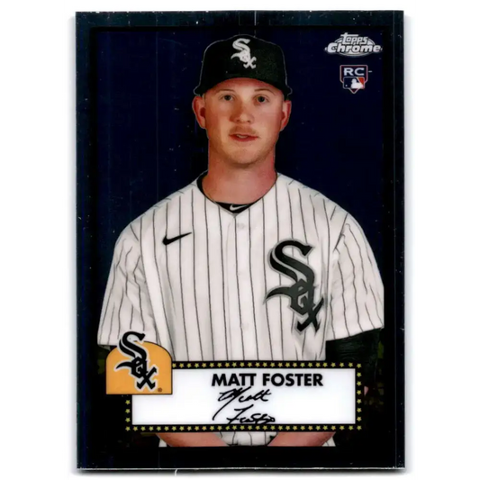 2021 Topps Chrome Platinum Anniversary #123 Matt Foster NM-MT RC Rookie Chicago White Sox Baseball Card - Baseball Card