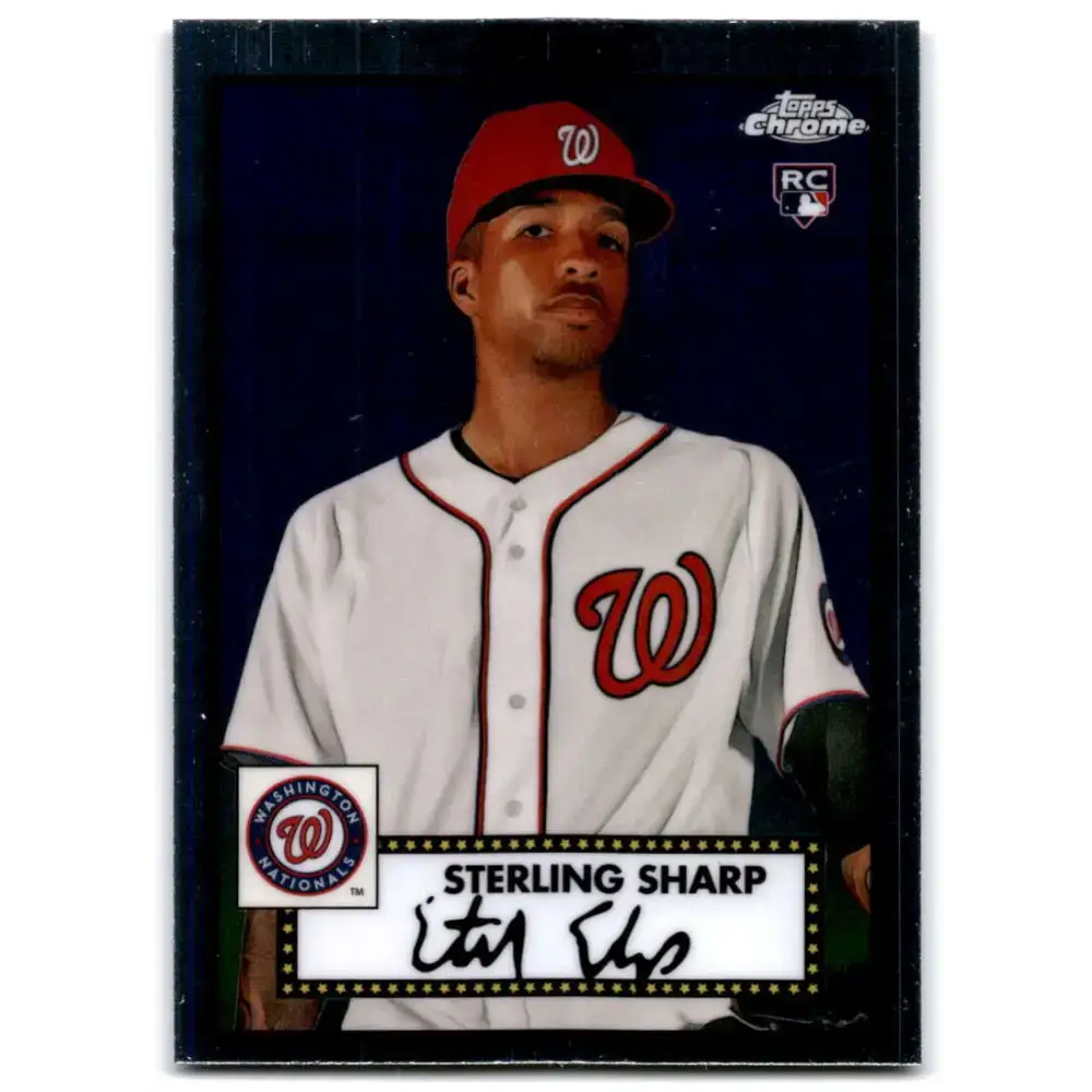 2021 Topps Chrome Platinum Anniversary #125 Sterling Sharp NM-MT RC Rookie Washington Nationals Baseball Card