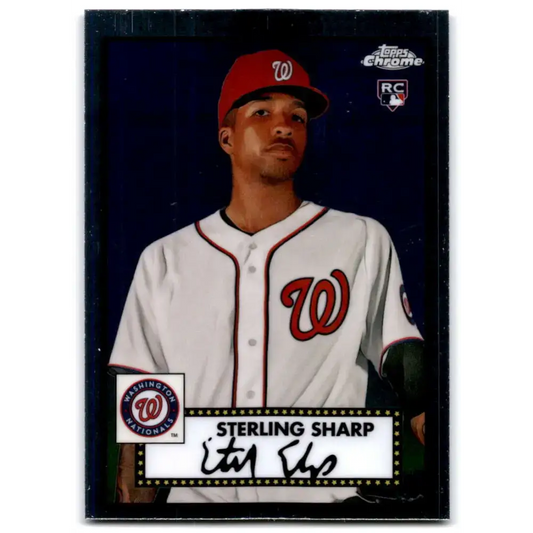 2021 Topps Chrome Platinum Anniversary #125 Sterling Sharp NM-MT RC Rookie Washington Nationals Baseball Card